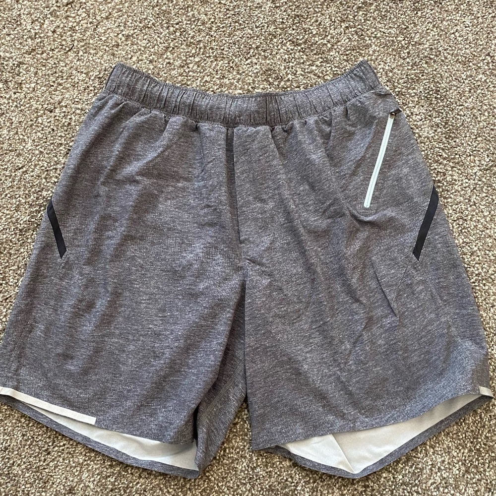 lululemon athletica Gray surge 6 inch Linerless Shorts